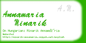 annamaria minarik business card